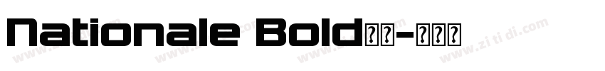 Nationale Bold字体字体转换